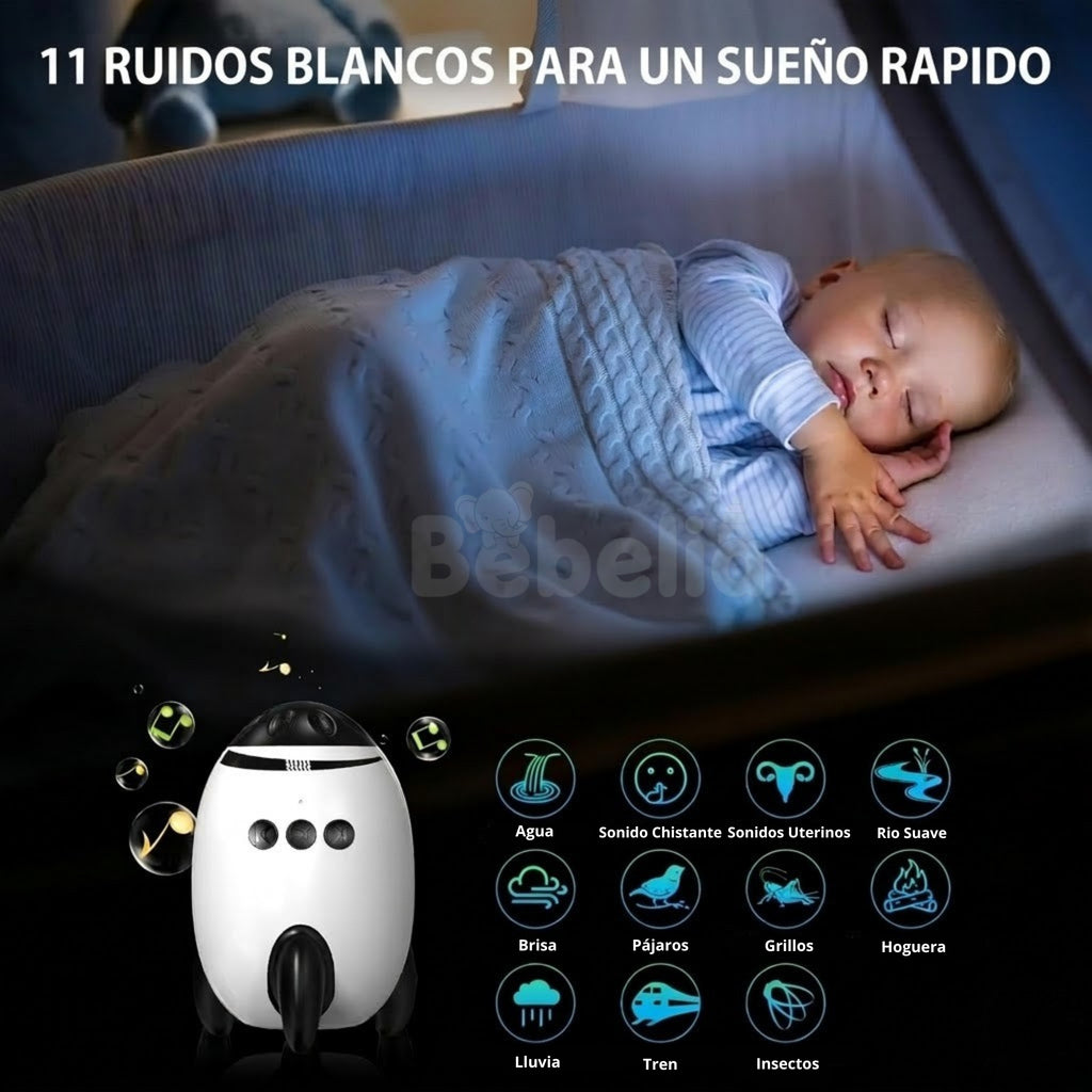 Rocket Bebelia  - Balanceador de Carrito con Ruido Blanco.